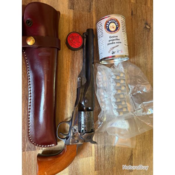 REVOLVER PIETTA 1861 COLT NAVY Cal.36 - NEUF + MUNITIONS & ACCESSOIRES