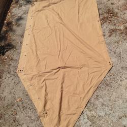1/2 TOILE DE TENTE MOD 51 SABLE ALGERIE 1961, FRANCE