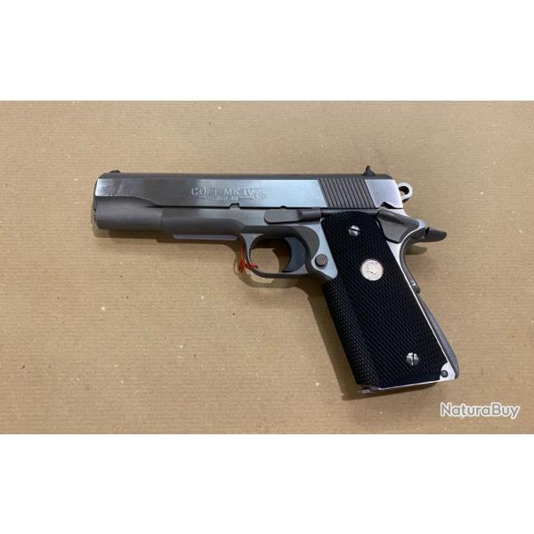 Pistolet Colt 1911 GVT MK4 Serie 80 Inox Cal. 45 ACP