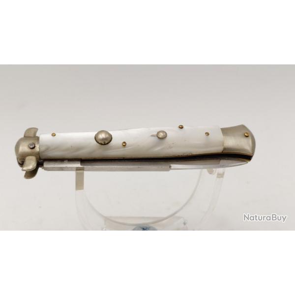 VIRGINIA INOX COUTEAU DE POCHE PLIANT OUVERTURE AUTOMATIQUE ANNEES 70'S Bon  Collection Allemagne XX