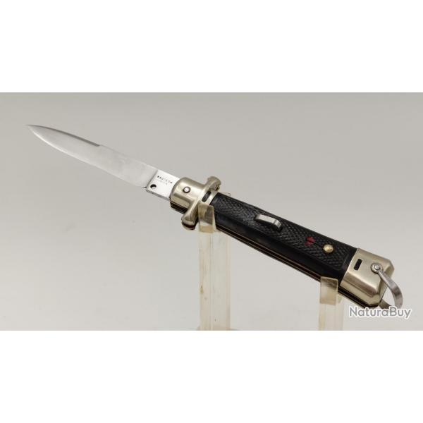 COUTEAU PLIANT COLLECTION A OUVERTURE AUTOMATIQUE BARGEON INOX FRANCE ANNEES 70 Collection France Tr