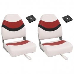 Ensemble de sièges de bateau pliables lot de 4 dossier haut
