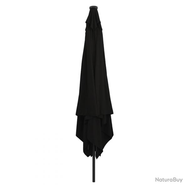 Parasol carravec lumires LED 295x245 cm en noir