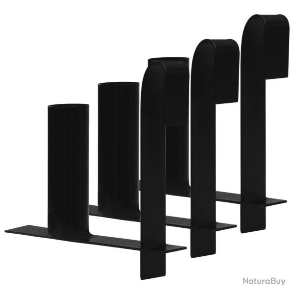 Distributeurs de bandes de clture d'intimit 3 pcs Acier