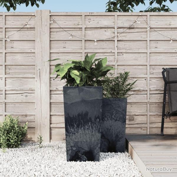 Jardinire et intrieur amovible anthracite 21/49L aspect bton