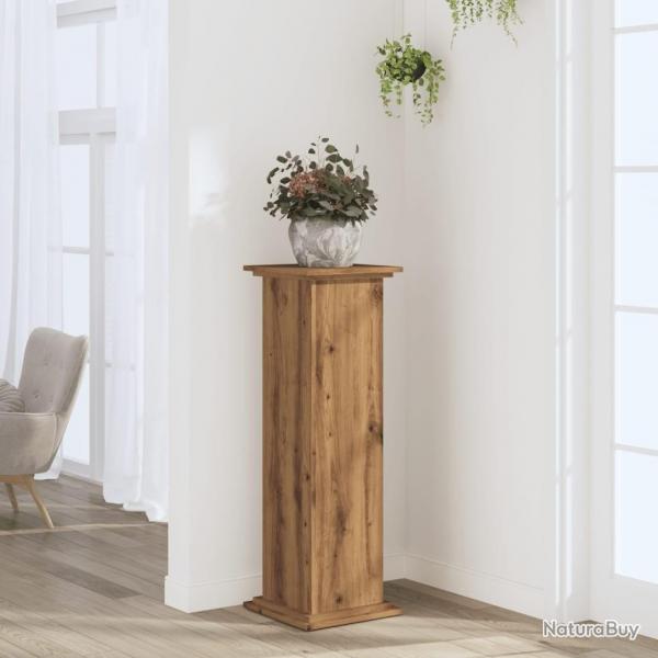 Support pour plantes 33x33x100 cm bois d'ingnierie