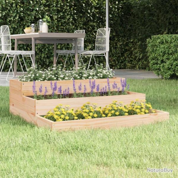 Jardinire 78x78x27 cm Bois massif de pin