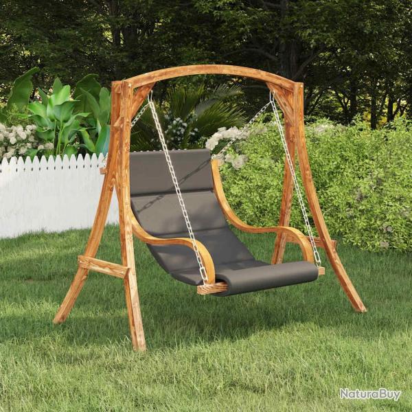 Balancelle sans balanoire avec coussin Bois courb massif