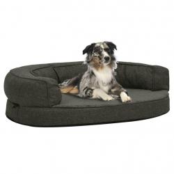 Matelas de lit ergonomique pour chien 75x53 cm Gris foncé