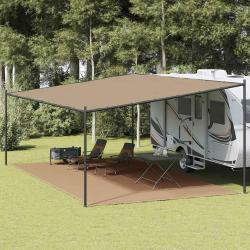 Tapis de tente Taupe 400x700 cm PEHD