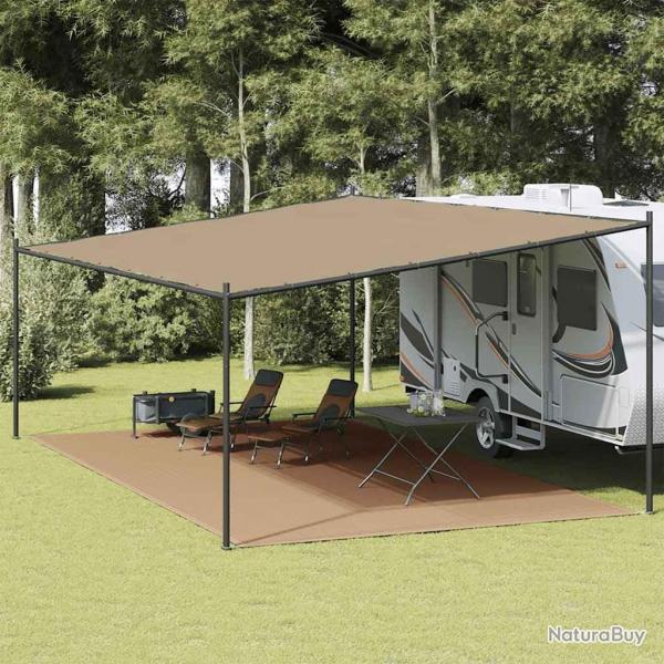 Tapis de tente Taupe 400x700 cm PEHD