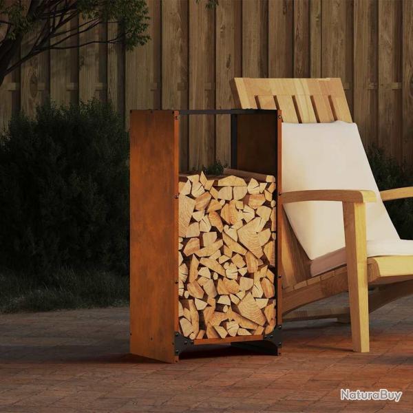 tagre  bois 40x30x80 cm acier rsistant aux intempries