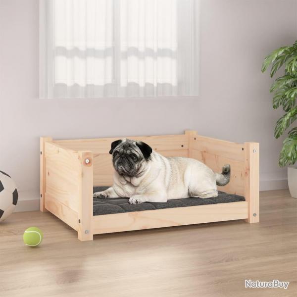 Lit pour chien 65,5x50,5x28 cm Bois de pin solide