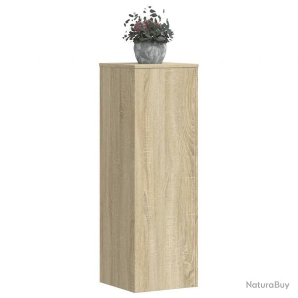 Supports pour plantes 2 pcs chne sonoma bois d'ingnierie