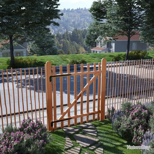 Portillon de clture Bois de noisetier imprgn 100x120 cm