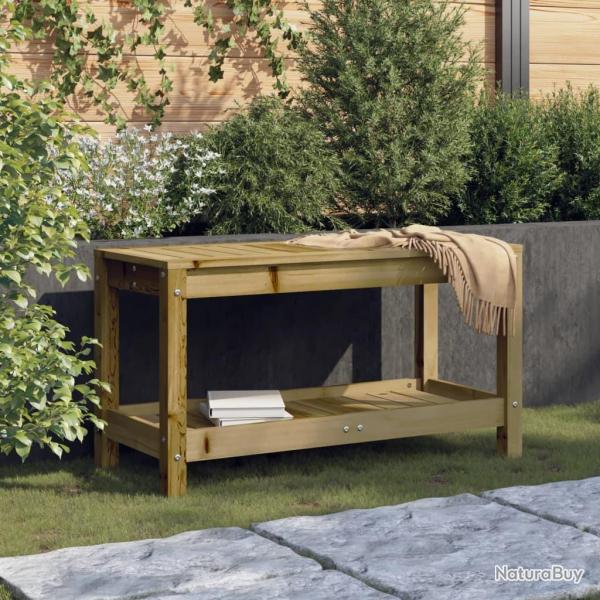 Banc de jardin 82,5x35x45 cm bois de pin imprgn