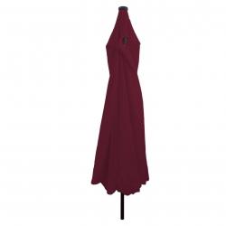Parasol de jardinavec éclairage LED ø395x245 cm Rouge bordeaux