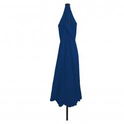 Parasol de jardinavec lumières LED Ø395x245 cm Bleu Azur
