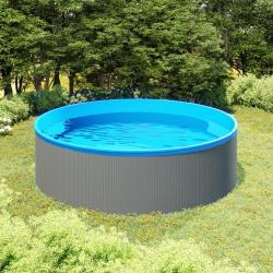 Piscine à éclaboussures 350x90 cm Gris