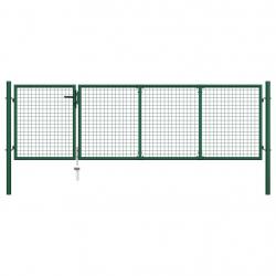 Portillon Acier 350x100 cm Vert