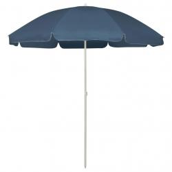 Parasol de plage bleu 240 cm