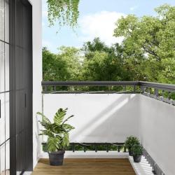 Écran de balcon blanc 75x800 cm 100% polyester oxford