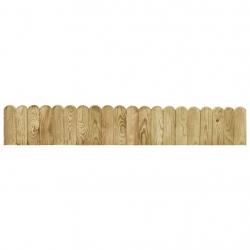 Rouleau de bordure Vert 120 cm Bois de pin imprégné