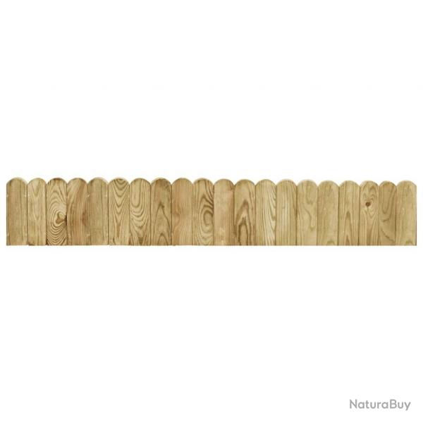 Rouleau de bordure Vert 120 cm Bois de pin imprgn