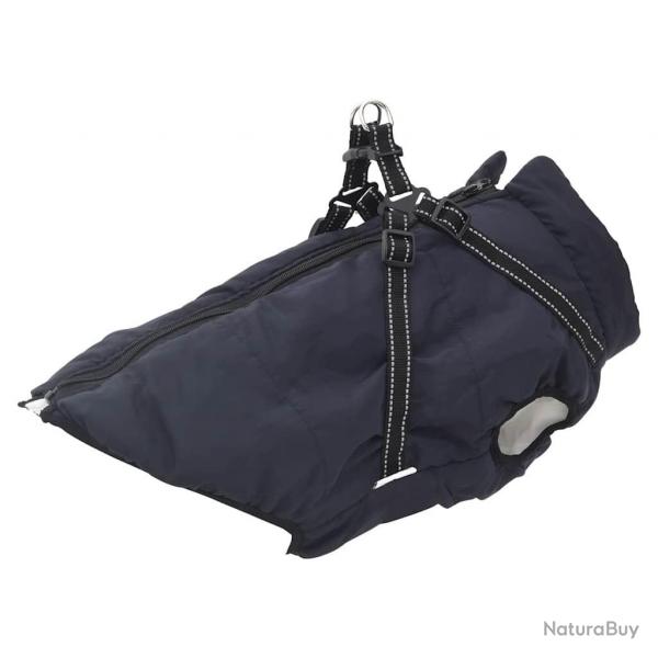 Manteau pour chiens avec harnais impermable rflchissant L68