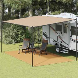 Tapis de tente sable 300x500 cm PEHD
