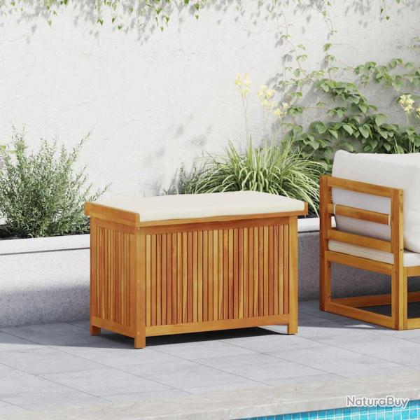 Bote  coussins d'extrieur 90x50x60,5 cm bois massif d'acacia