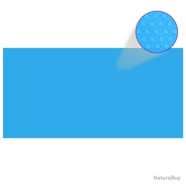 Couverture de piscine rectangulaire 1200x600 cm PE Bleu