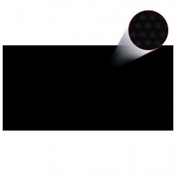 Couverture de piscine rectangulaire 1200x600 cm PE Noir