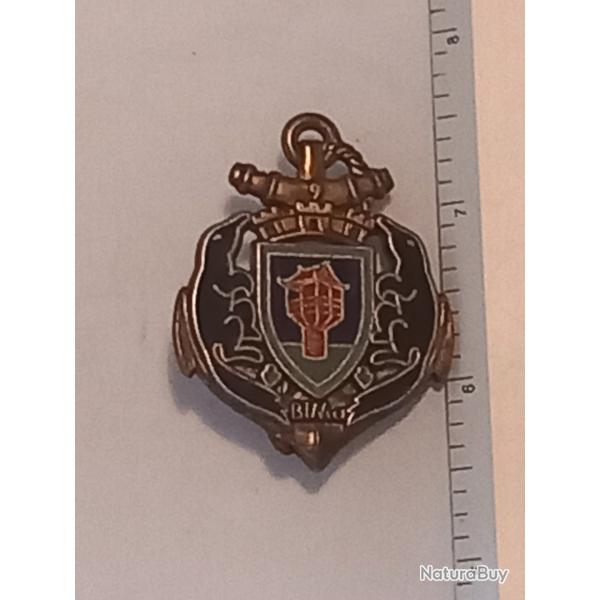 Insigne du 9me bataillon d'infanterie de Marine (9me BIMa)