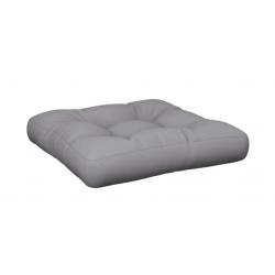 Coussin de palette gris 70x70x12 cm - Tissu imperméable pour jardin, terrasse ou salon d'été
