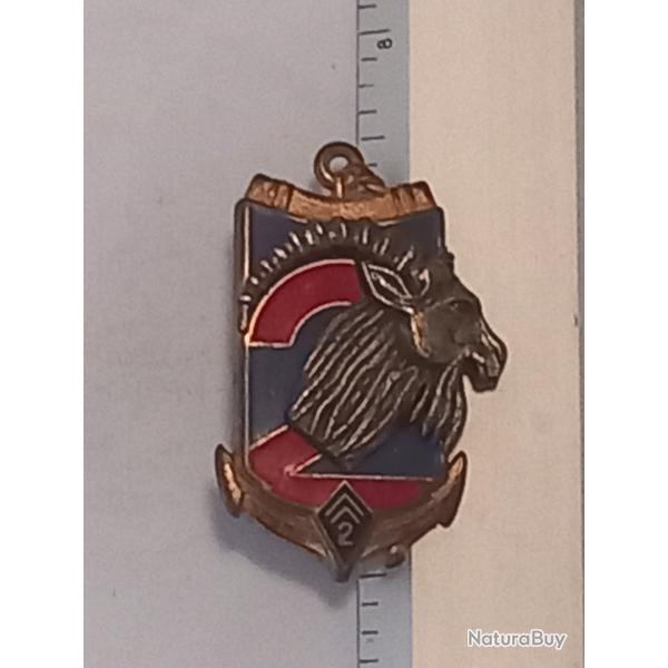 Insigne de la 2me compagnie du 2me rgiment d'infanterie de Marine (2me RIMa)