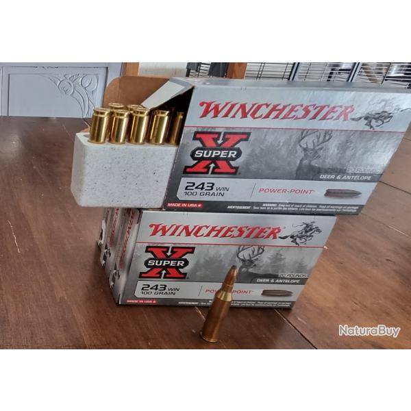 Munitions winchester 243 Super X