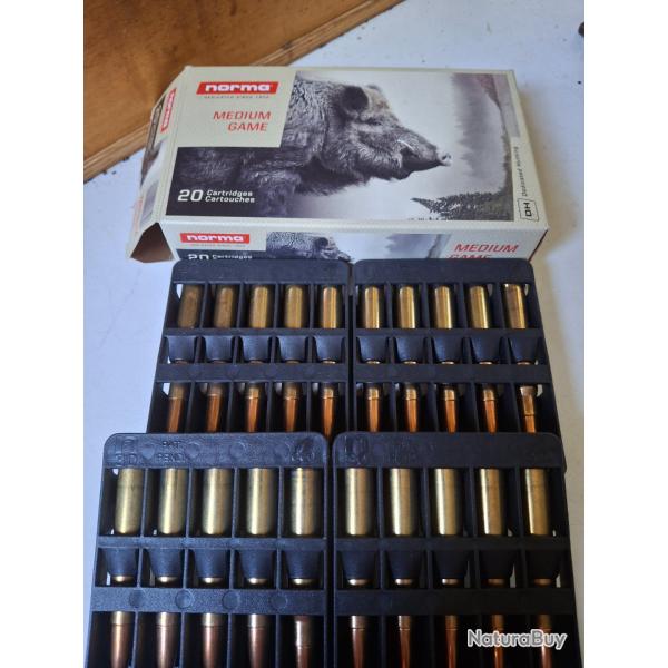 Balles NORMA  MEDIUM GAME  Cal. 8x57 JRS Vulcanisation 12,3 g  / 196 gr