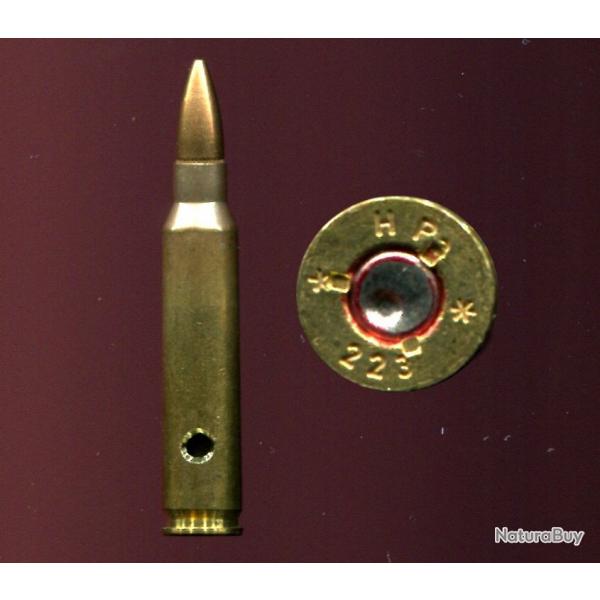 .223 Remington M16 USA - balle cuivre - tui laiton - plusieurs disponibles