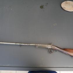 Fusil à broche Cal 16 "PRELAT à PARIS" jolie pièce à restaurer