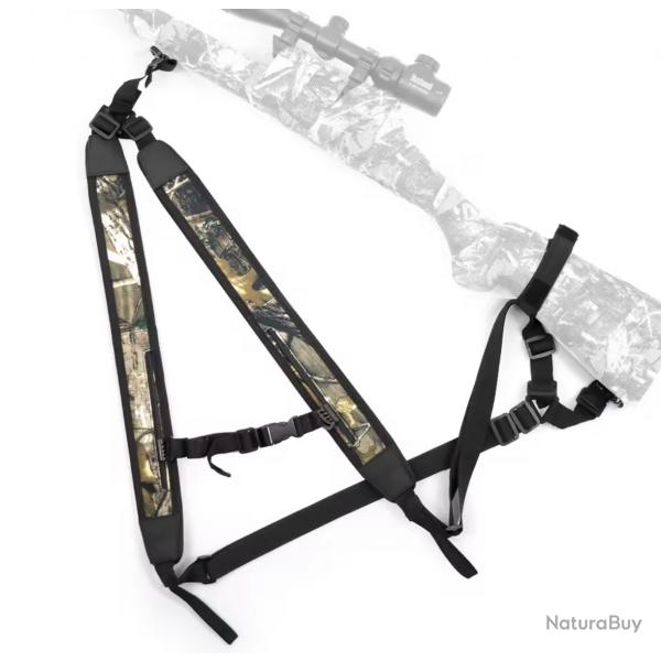 Harnais Bretelle double 1euro sans rserve pour fusil carabine ect ... traque ou autre harnais