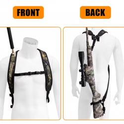 Harnais Bretelle double 1euro sans réserve pour fusil carabine ect ... traque ou autre harnais camo