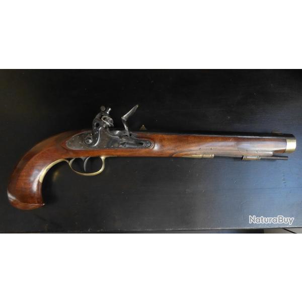 Pistolet  silex type Kentucky pour tir  poudre noire