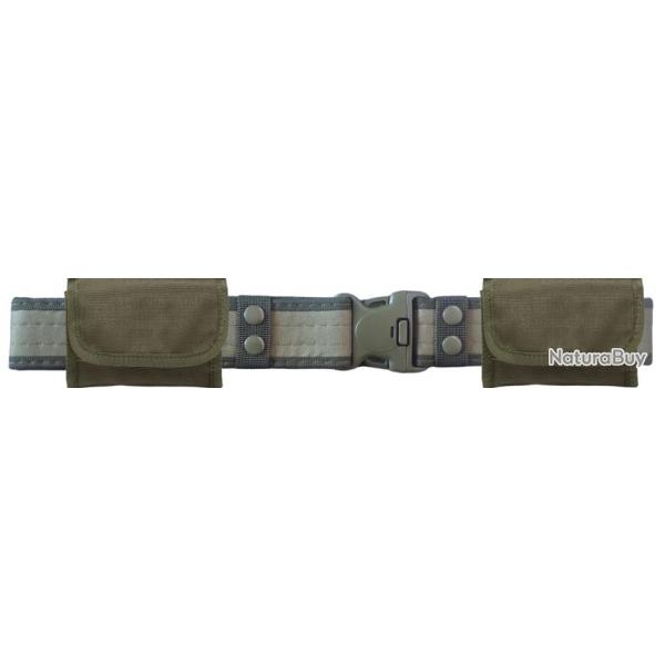 Ensemble Ceinture tactique Kaki + 2 cartouchieres ceinture kaki 10 munitions calibre 12