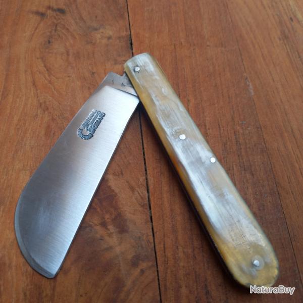 Couteau Rgional DONJON NORMAND VRITABLE BROSSARD Manche en Corne