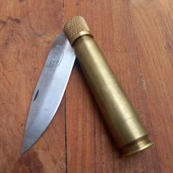 Solide et Rare Couteau JOSÉ DA CRUZ Manche en DOUILLE