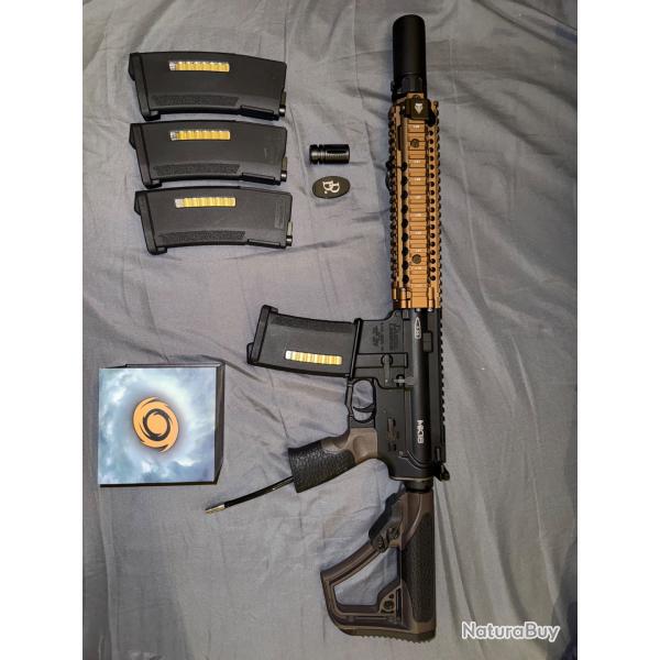 Wolverine Airsoft MTW Daniel Defense MK18 + Accessoires