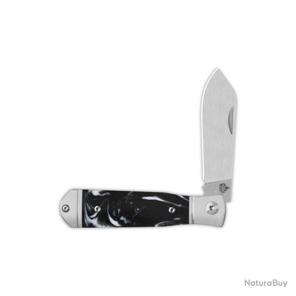 Couteau QSP Jumping Jack Slip Joint Lame Acier 14C28N Sheepsfoot Manche Rsine QS167C