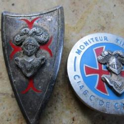 insigne instructeur tireur CIABC CARPIAGNE centre instruction ABC 11° regiment de cuirassiers DP