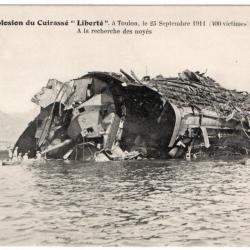 CPA - Marine Militaire -catastrophe de Liberté -Toulon 25 Septembre 1911 N°3193